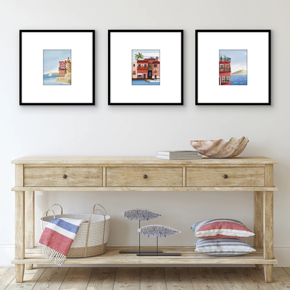 20x20 Poster Frame - Use as 8x10 Frame with Mat or 20x20 Frame Without Mat - Black (Set of 3) | Wayfair North America