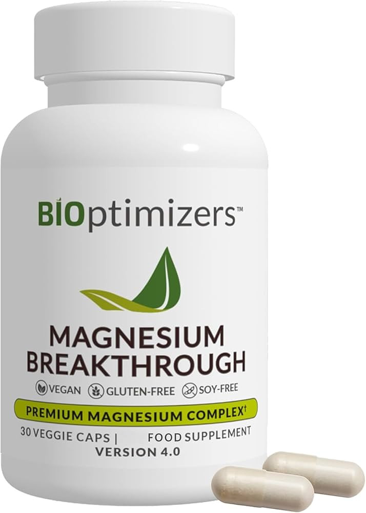 BIOptimizers Magnesium Breakthrough Supplement with 500mg - 7 Forms of Magnesium: Glycinate, Mala... | Amazon (US)