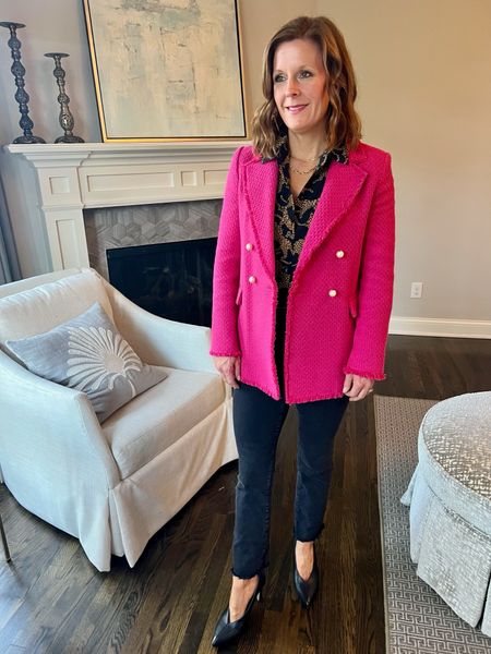 A fun look for the office - we are loving styling hot pink blazers this spring!

#LTKworkwear #LTKSeasonal #LTKstyletip