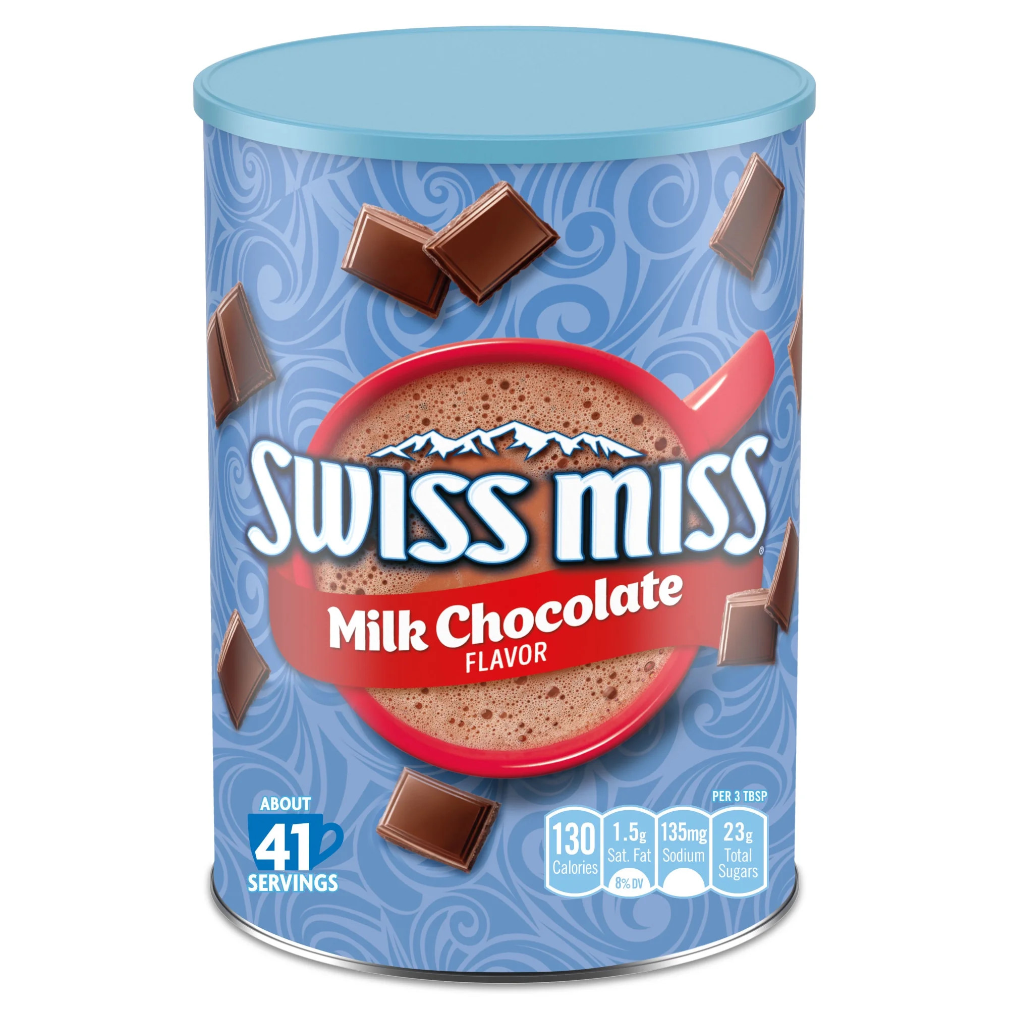 Swiss Miss Milk Chocolate Flavored Hot Cocoa Mix, 45.68 oz. Canister | Walmart (US)