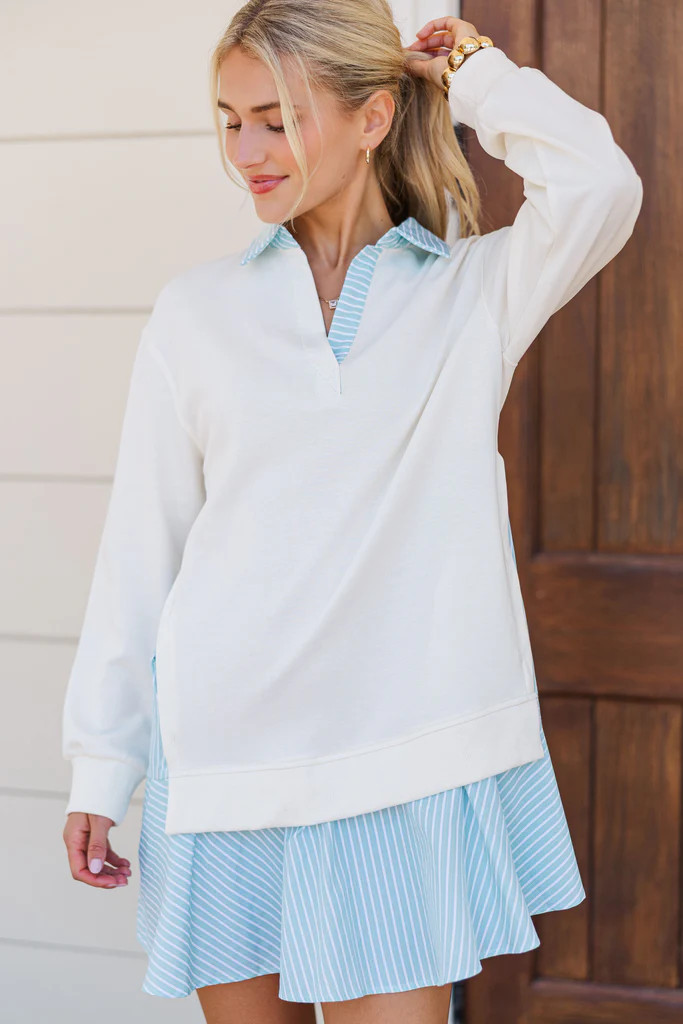 All In A Dream Cream & Mint Layered Dress | The Mint Julep Boutique