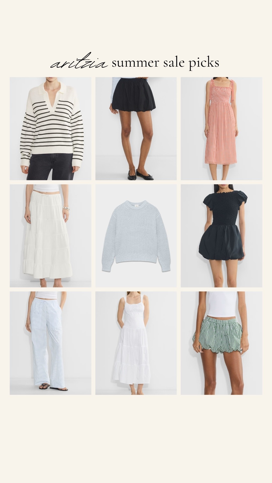 Aritzia sale picks! So many cute things on sale for summer 

#LTKSeasonal #LTKSaleAlert #LTKFindsUnder100
