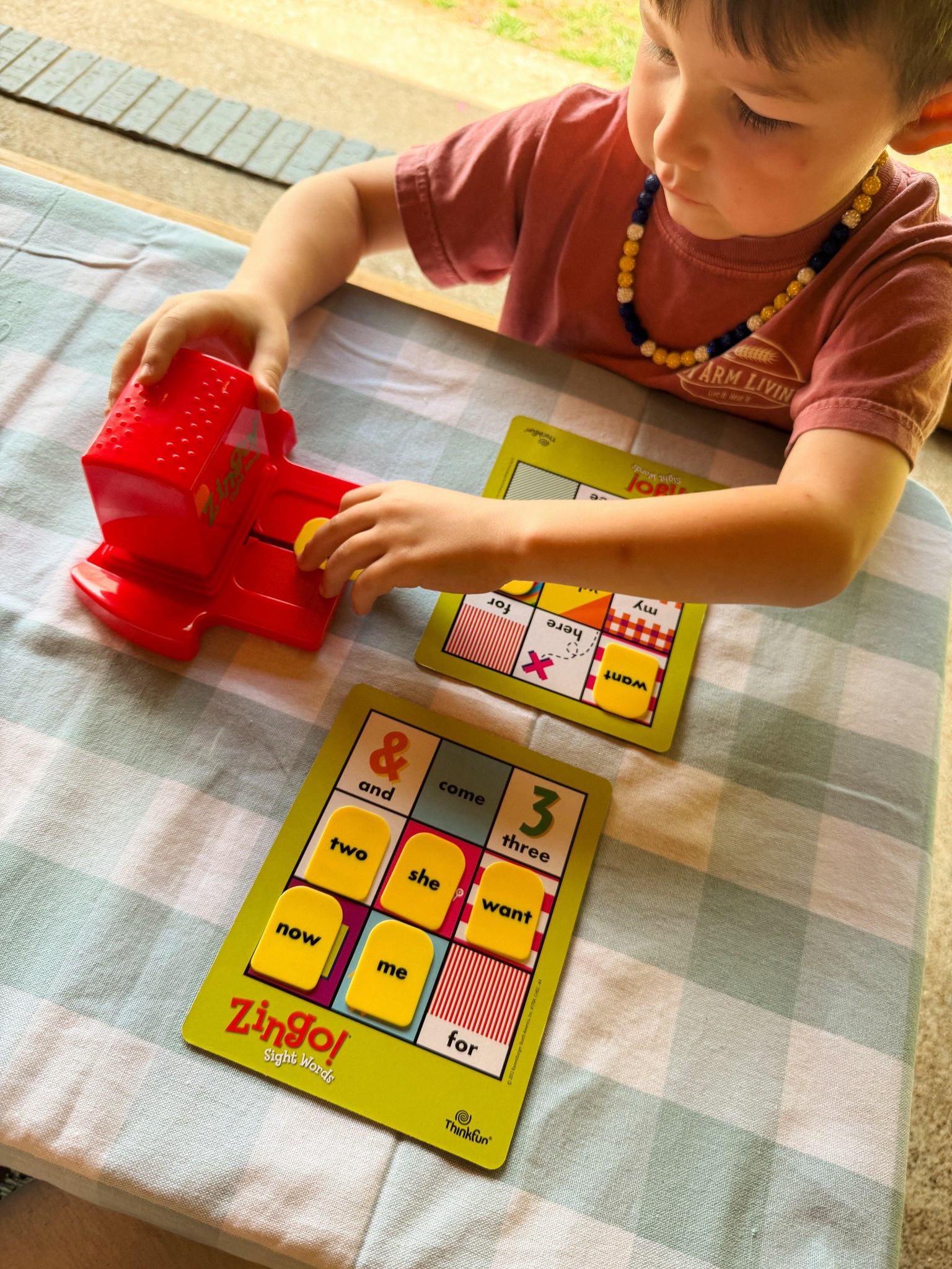upgraded our zingo game from pictures to sight words😩🥹this is our fav game in the house!