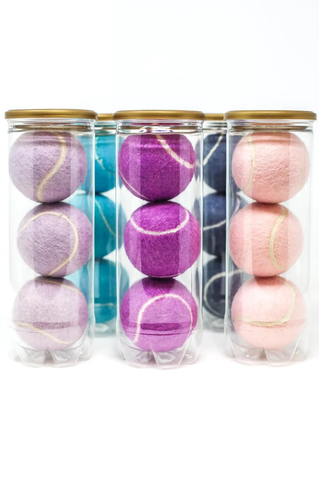 Pastel Coloured Tubed Tennis Balls, in Pink, Blue and Purple - Etsy | Etsy (US)