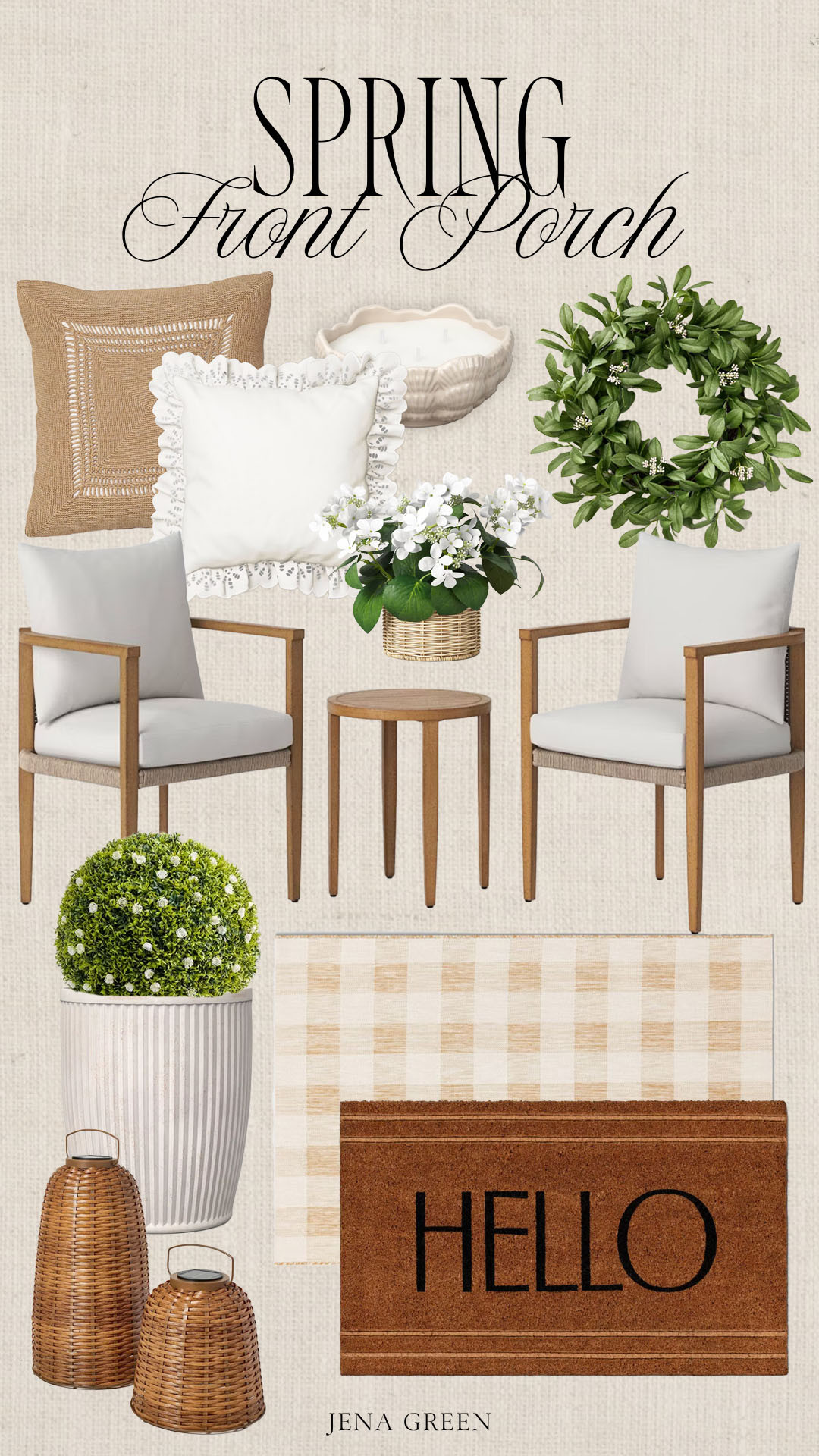 Spring Front Porch Decor | Porch Home Decor | Spring Outdoor Decor 

 #LTKSeasonal #LTKHome