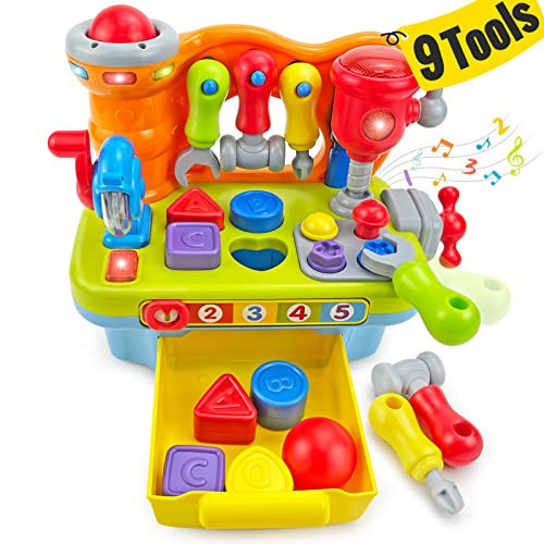 Toys for 1 Year Old Boy Toys, 9 in 1 Multifunction Music Workbench Baby Boy Toys for 1 + Year Old Boy 2 Year Old Boy Toys Baby Toys 12-18 Months with 123,Shape,Color, 1 Year Old Toys Boy Birthday Gift | Amazon (US)