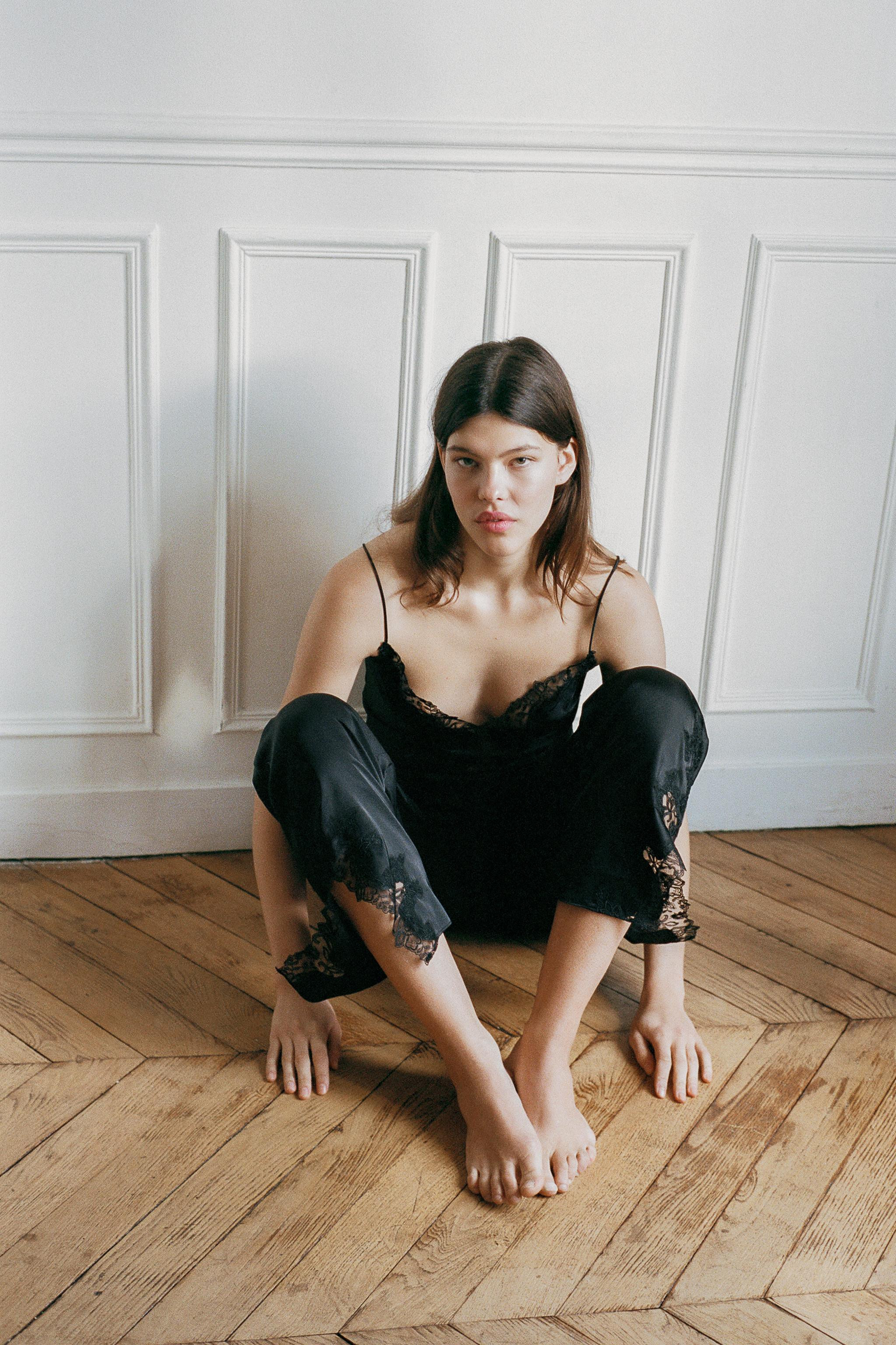 SATIN LACE TROUSERS | Zara UK