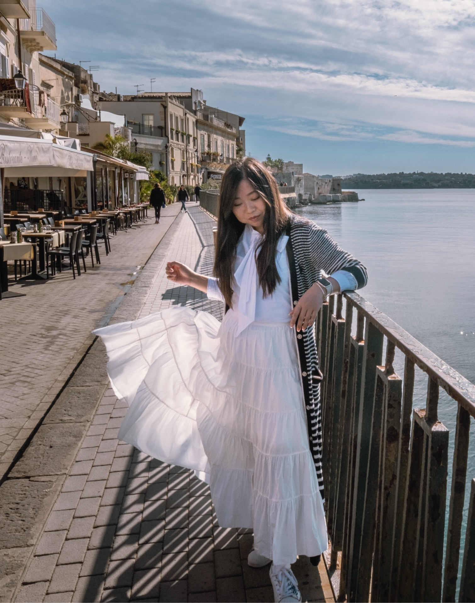 Summer white outfit season is here. These are my summer outfit staple: See by Chloe skirt, Polo Ralph Lauren blouse, Maje midi cardigan all old but I’ve linked similar items so you can recreate this look. Oscar de Renta blouse 70% off to £363!!

#LTKstyletip #LTKeurope