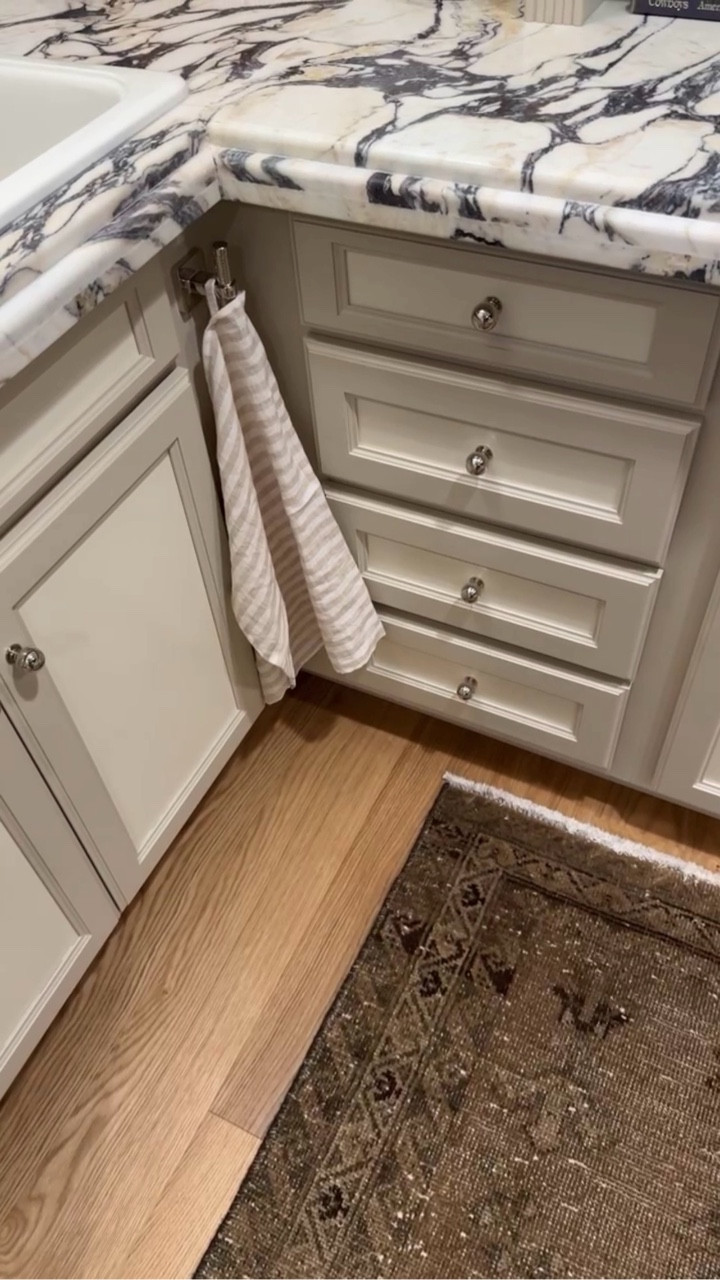 A hook by the sink for an easy bar towel… 

#LTKHome
