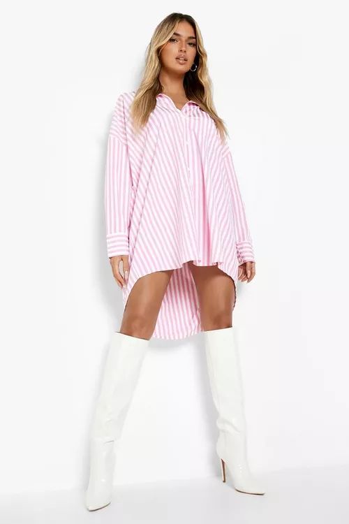 Striped Shirt Dress | Boohoo.com (US & CA)
