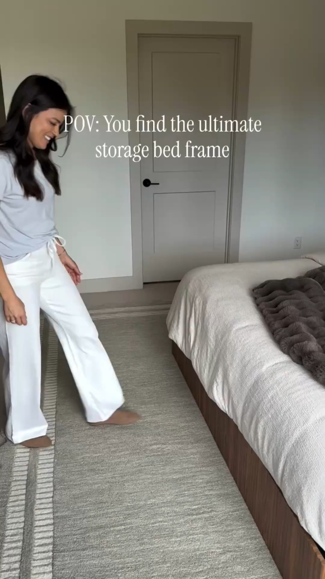 The bed frame that’s not only aesthetic, but doubles as a storage solution. ✨ Easy to lift with ample storage beneath. 

Storage bed | fluted head board | primary bedroom headboard | primary bedding inspo