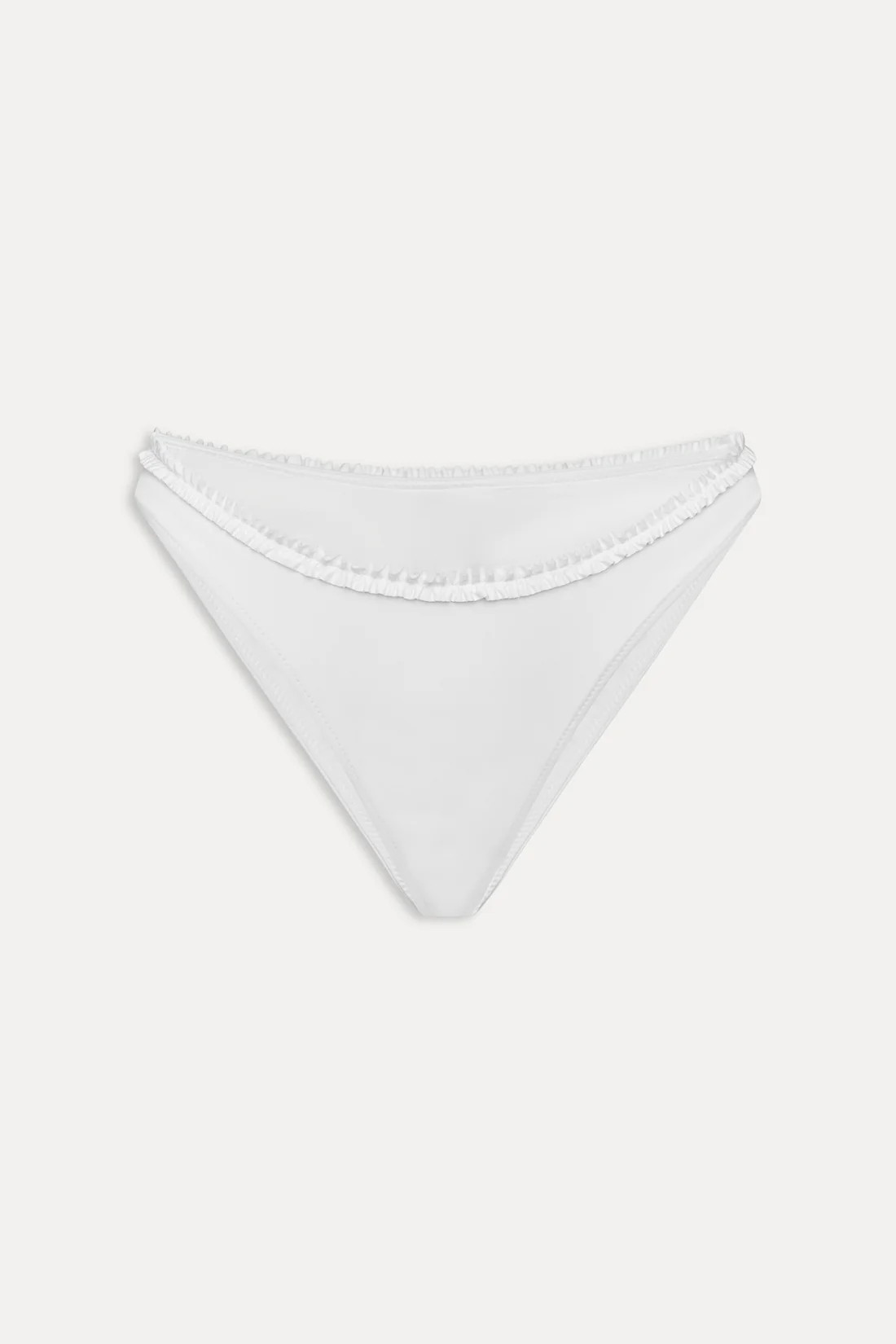 Full Moon Micro Bikini Bottom - Optic White | Frankies Bikinis