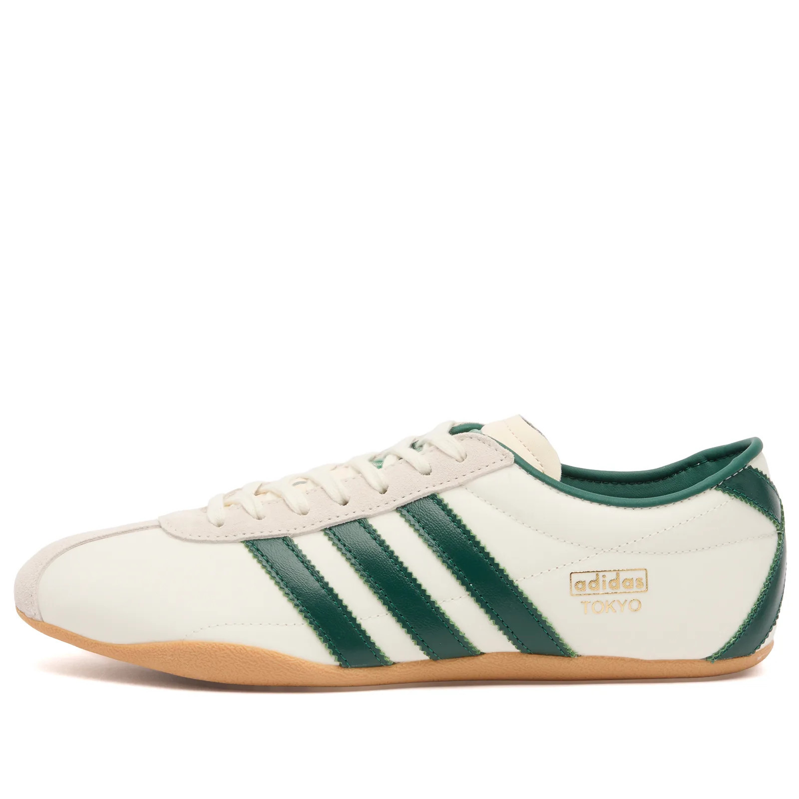 Adidas Women's Tokyo W in Off White/Green/Gold Metallic, Size UK 7.5 | END. Clothing