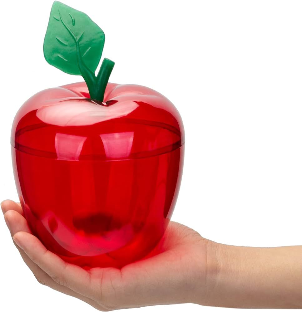 HANZE Large Red Apple Container, Apple Shaped Candy Toy Filling Containers Jar, Back To School Te... | Amazon (US)