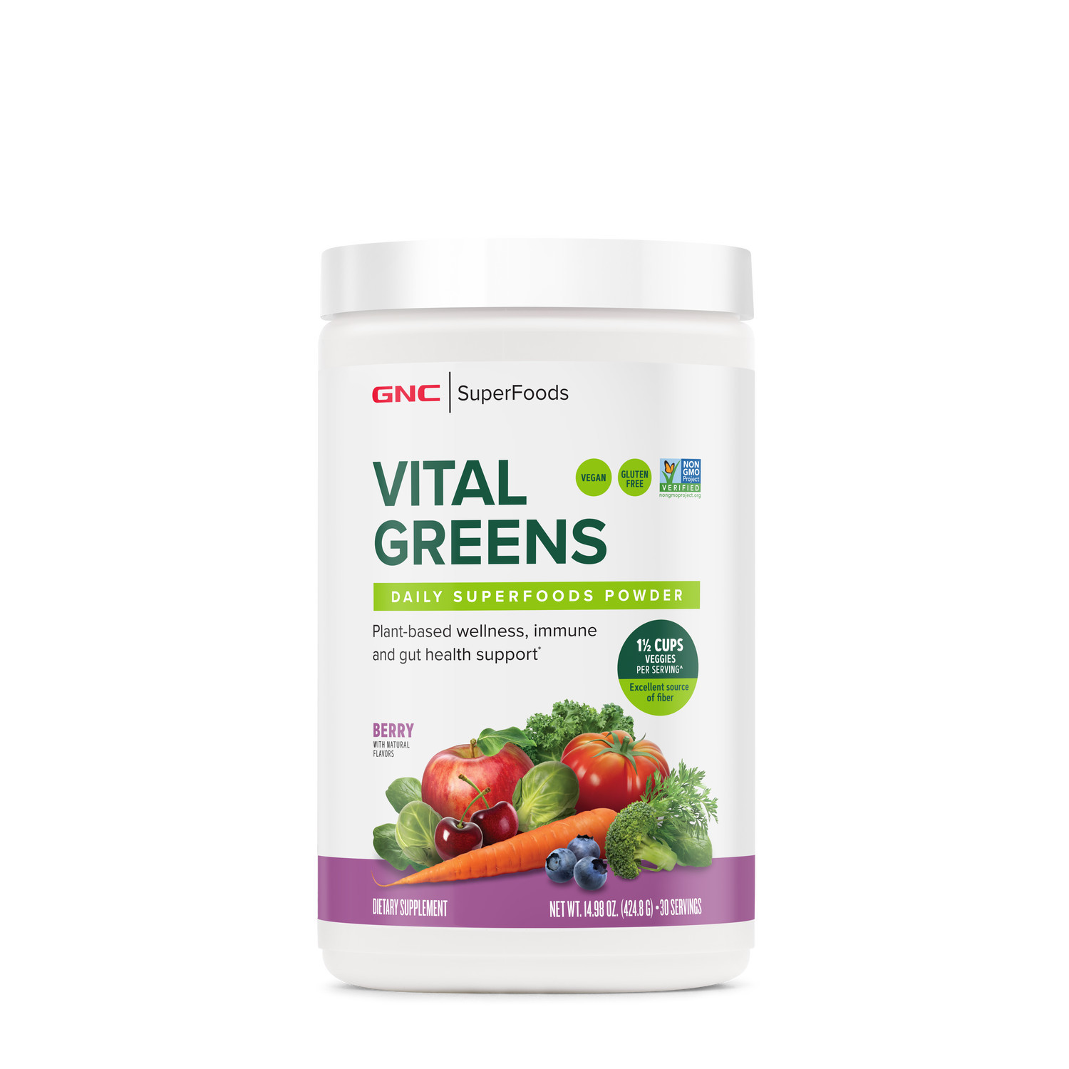 Vital Greens SuperFoods Powder - Berry - 14.98oz (30 Servings) | GNC