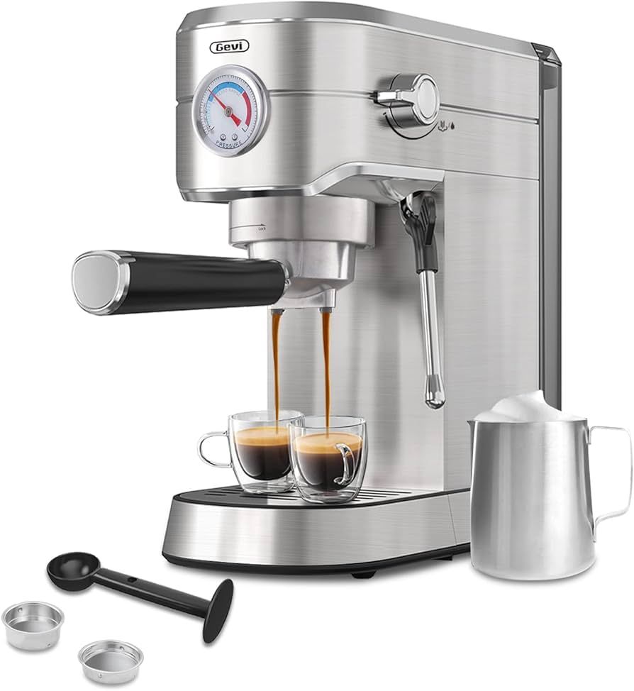 Gevi 20 Bar Compact Professional Espresso Coffee Machine with Milk Frother/Steam Wand for Espress... | Amazon (US)