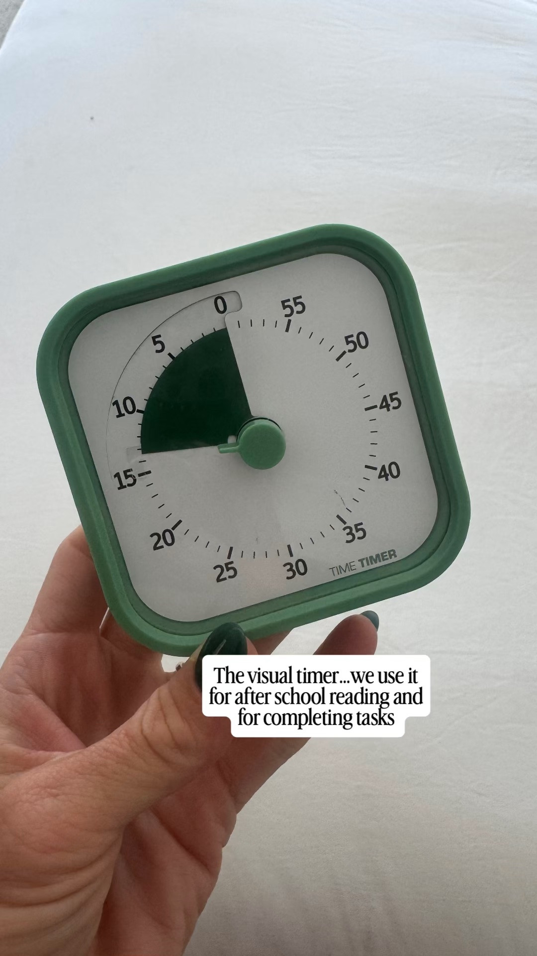 One of my favorite finds for keeping my kids on track with their routines. This visual timer is great for timing reading. It’s also great for the morning, so my kids are aware of how much time they have to get ready for school.

#MomEssentials ￼#momtips #momfavorites #morningroutine

#LTKdayinmylife #LTKmomlife #LTKKids