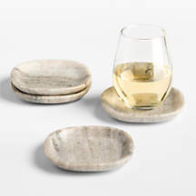 Tuscan Kitchen Marble Coasters, Set of 4 + Reviews | Crate & Barrel | Crate & Barrel