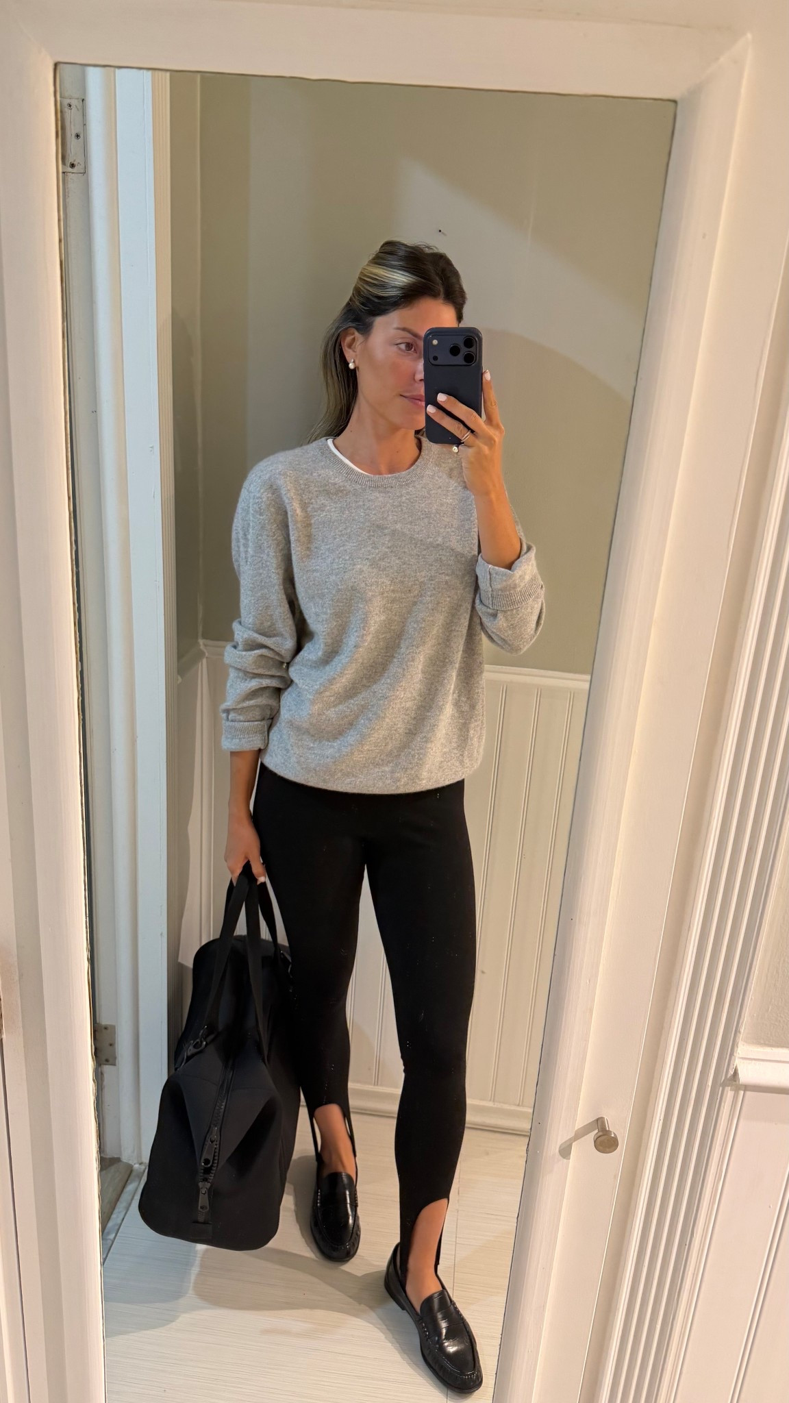 Airport fit: going for maximum comfort. I’ve been wearing these stirrup leggings non stop. Love how they can make a basic outfit look more elevated. 

As always, anytime I travel I’m bringing my dagne dover bag with me. It’s my ride or die bag, has a ton of compartments, easy to pack and carry, it’s a must!!!

Travel outfit, leggings, airport outfit, stirrup leggings, ootd, comfortable outfit, basics 

#LTKTravel #LTKootd #LTKgrwm