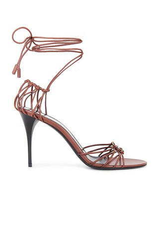 Saint Laurent Babylone Sandal in Brown | FWRD 