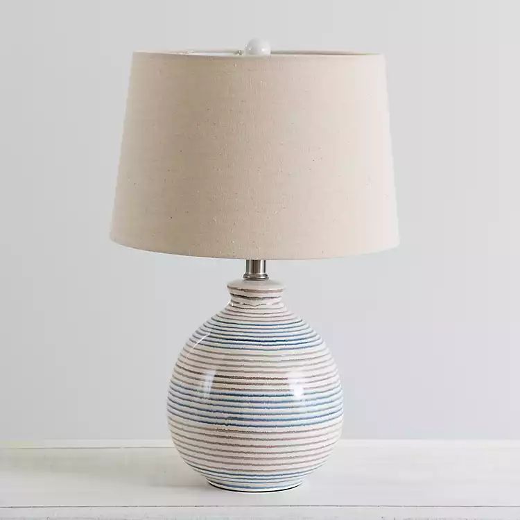 Seaside Stripe Table Lamp | Kirkland's Home