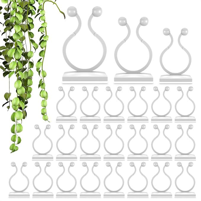 Plant Clips for Climbing Plants Clear Plant Clips - 100Pcs Plant Support Clips Vine Clips for Cli... | Amazon (US)