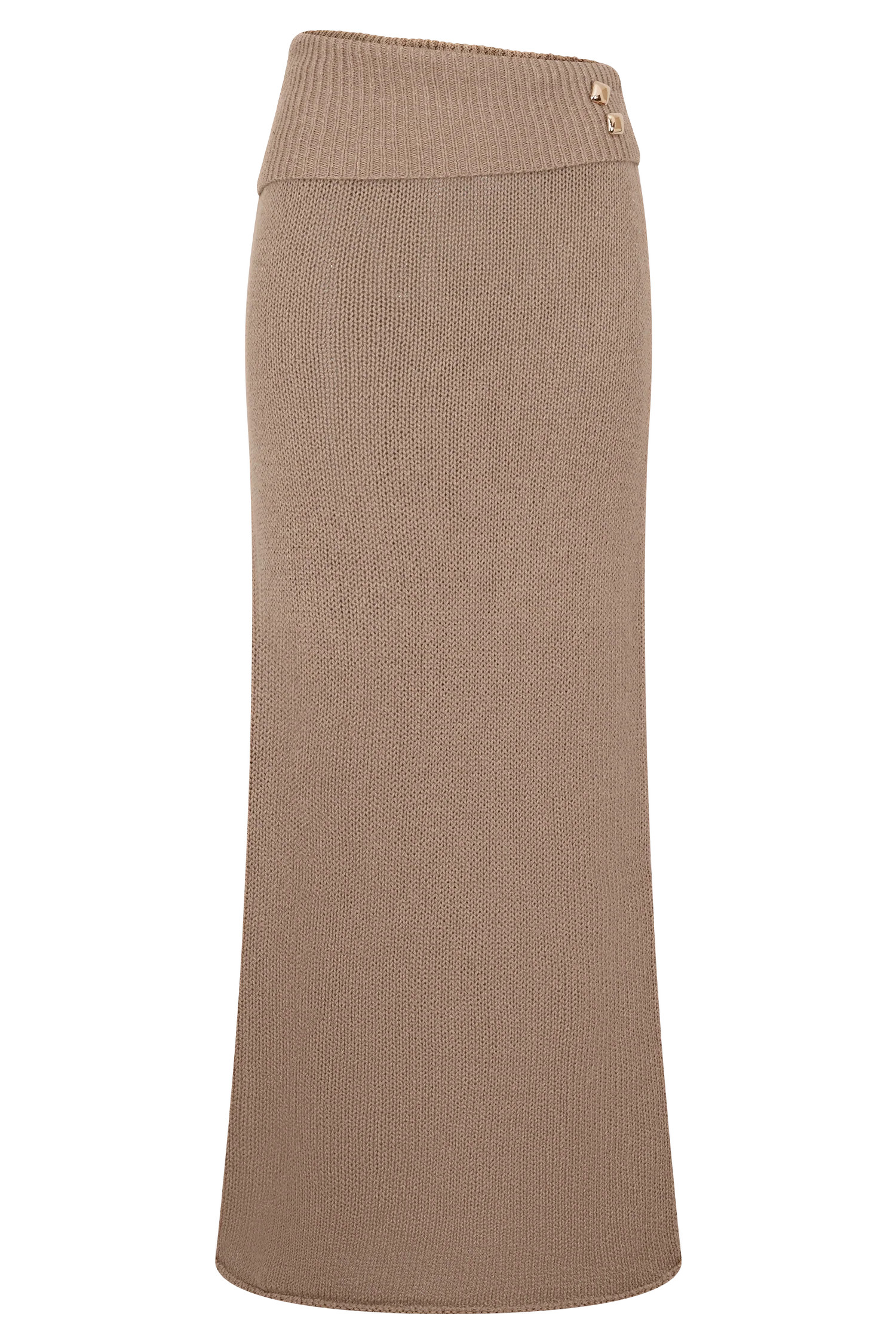 Knit Maxi Skirt - Latte | MESHKI US
