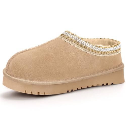 Women's Platform Slippers Anti-Slip Mini Boots Fur Fleece Lined Sneakers Short Ankle Boot Comfy House Slippers for Indoor Outdoor | Amazon (US)