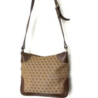 Dooney&bourke Shoulder Bag Mini Hobo Brown Leather Vinyl/Canvas Purse | Etsy (US)