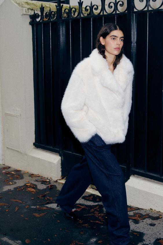 FAUX FUR JACKET ZW COLLECTION | Zara US