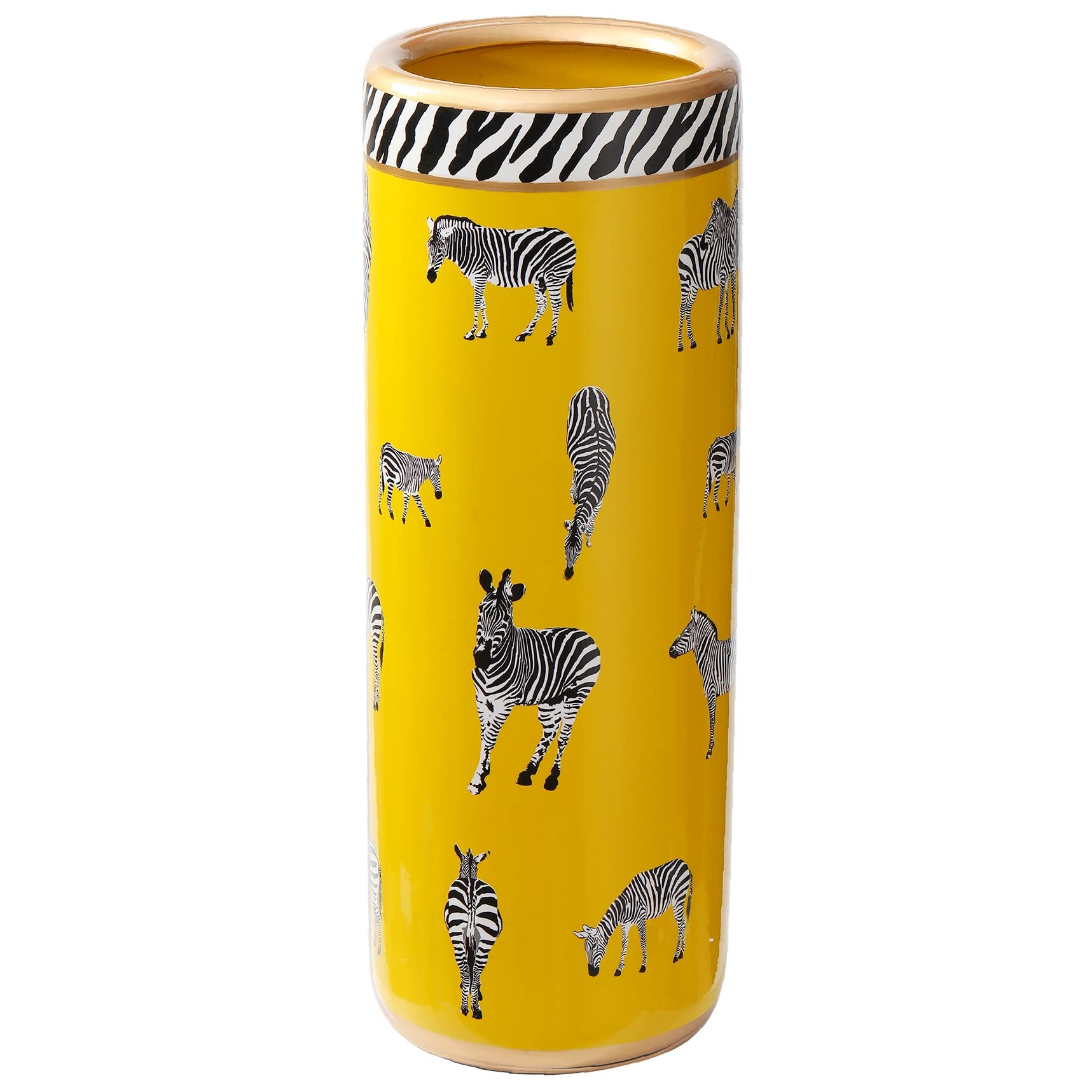 Umbrella Racks Porcelain Ceramic Umbrella Zebra Print Stand Umbrella Holder Modern Style Floor Va... | Amazon (US)