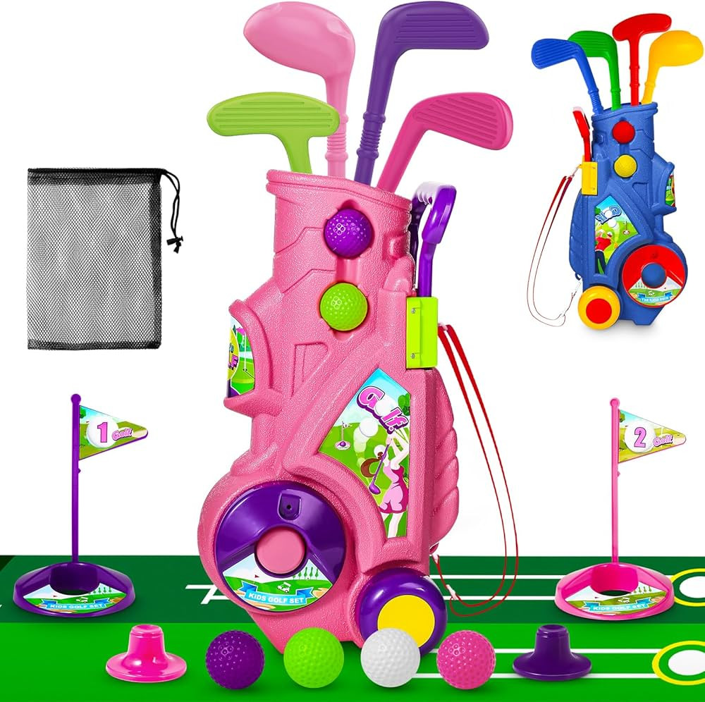 Golf Club Set for Kids, Indoor Outdoor Sports Toys for Girls Boys Ages 2 3 4 5 Year Old, Christma... | Amazon (US)