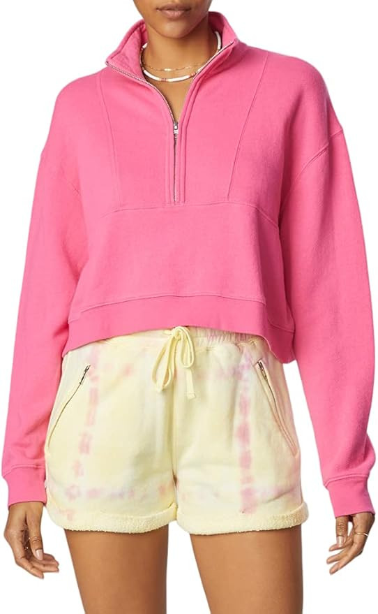 Bandier x Sincerely Jules The Holly Half Zip Sweatshirt | Amazon (US)