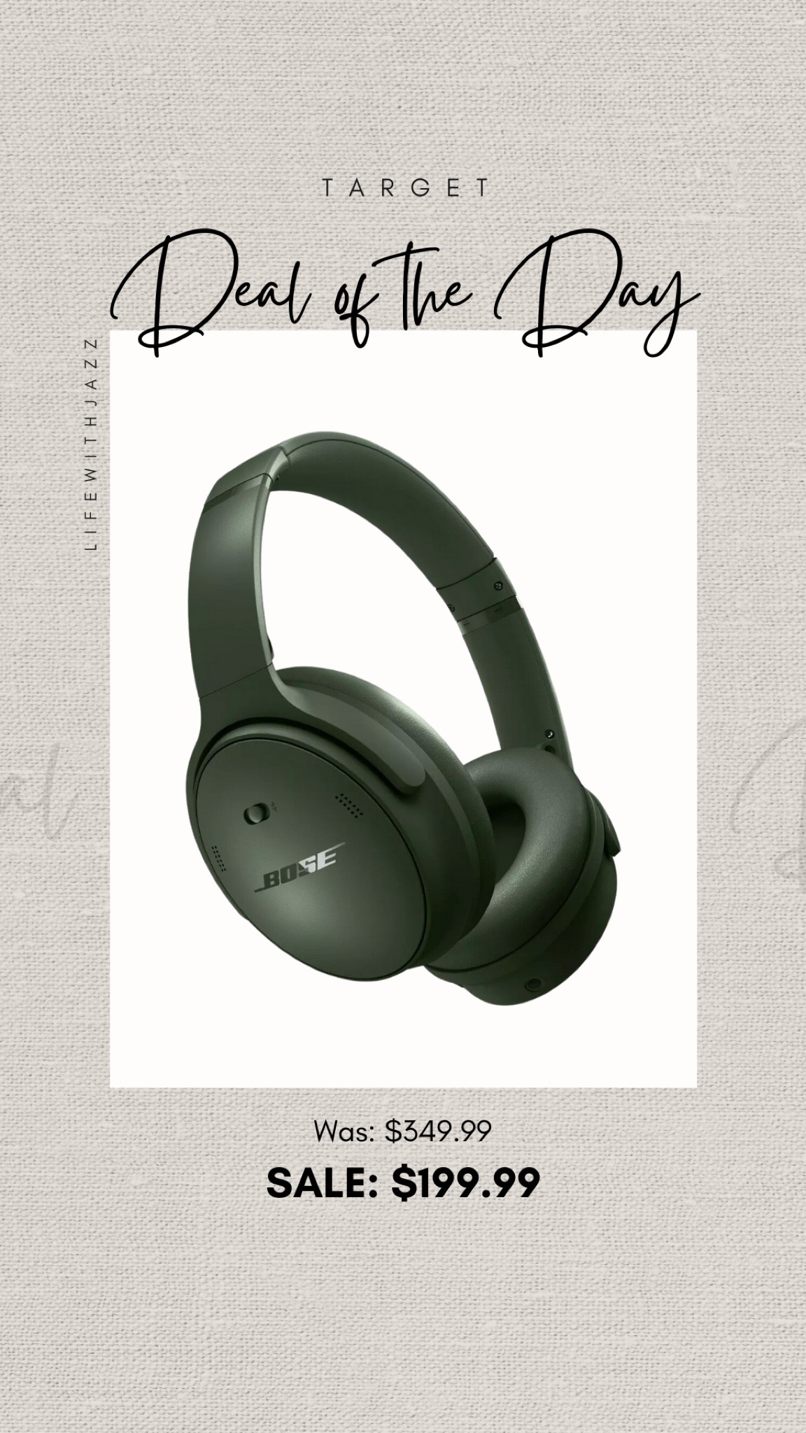 Target deal of the day: Bose headphones in green for under $200

• I own these and use them on my travel days! 

Gifts for her / gifts for him / for the jetsetter / for the traveler / electronics 

#LTKSaleAlert #LTKGiftGuide