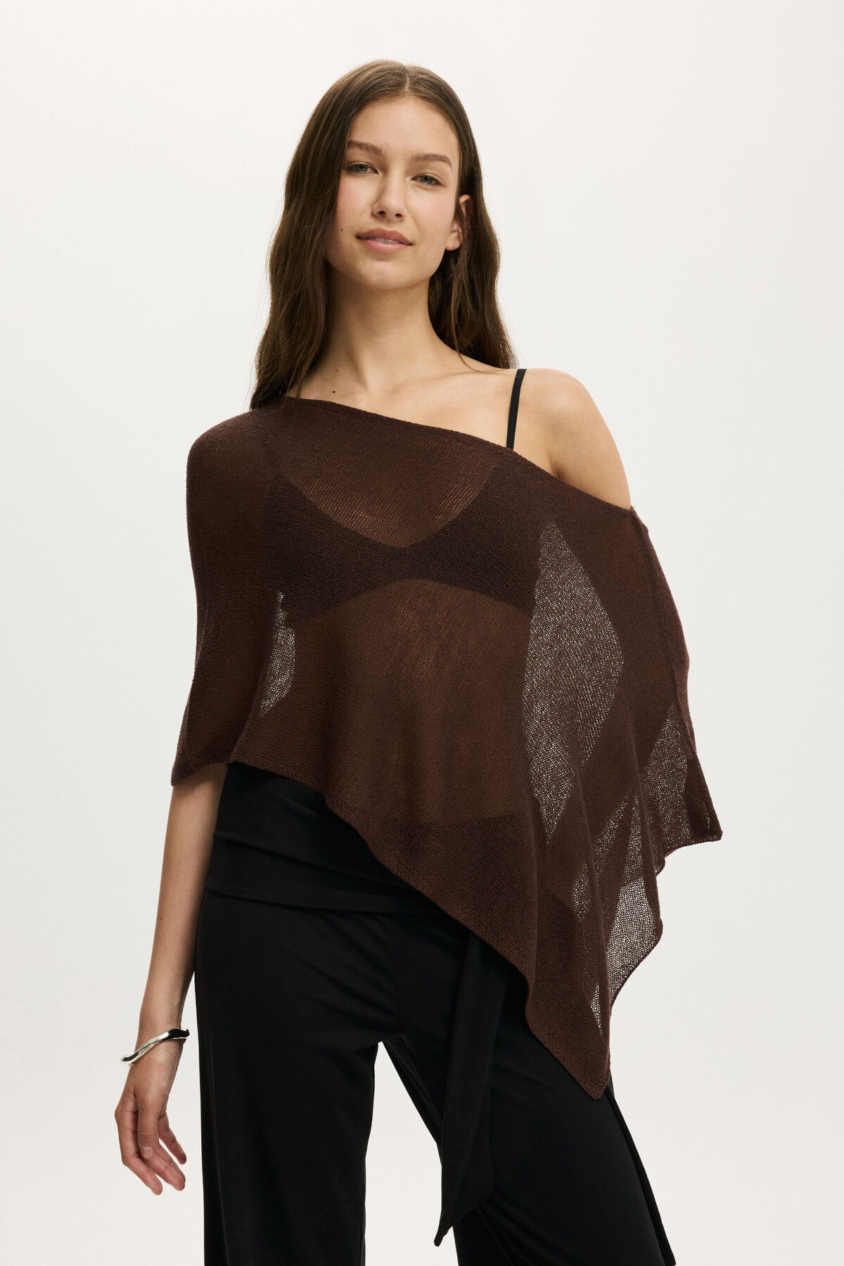 Sheer Knit Poncho | Cotton On (US)