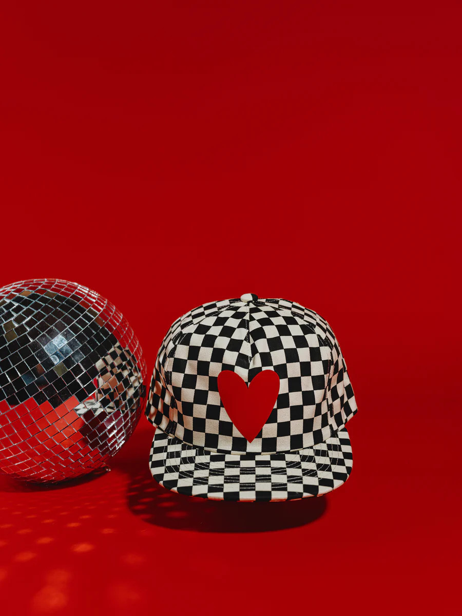 Checkered Heart Hat | Ascot + Hart
