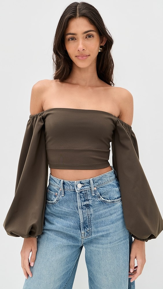 Off-Shoulder Puff Sleeve Top | Shopbop
