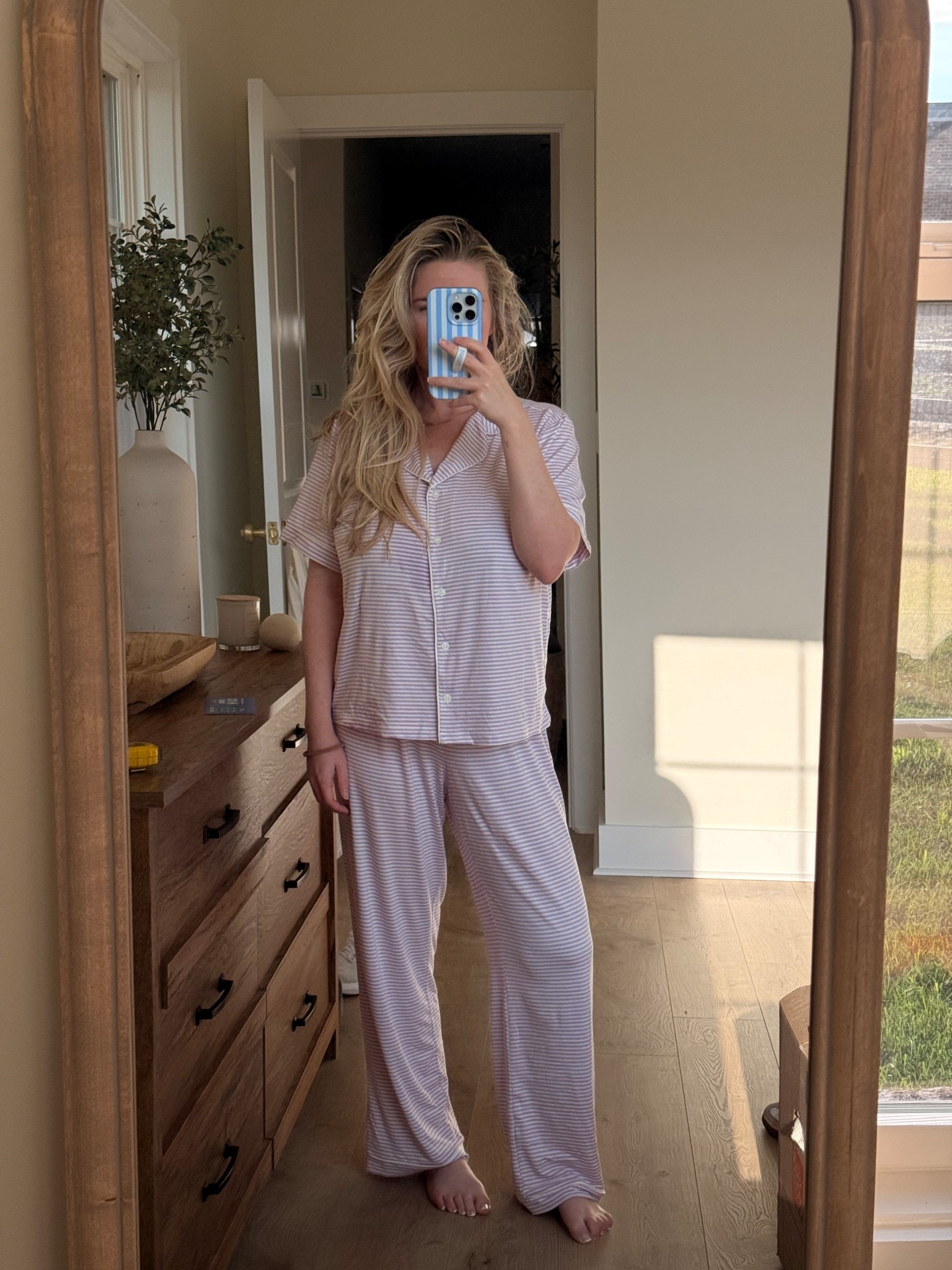 Love these petite jersey pjs!! 
Wearing S petite 