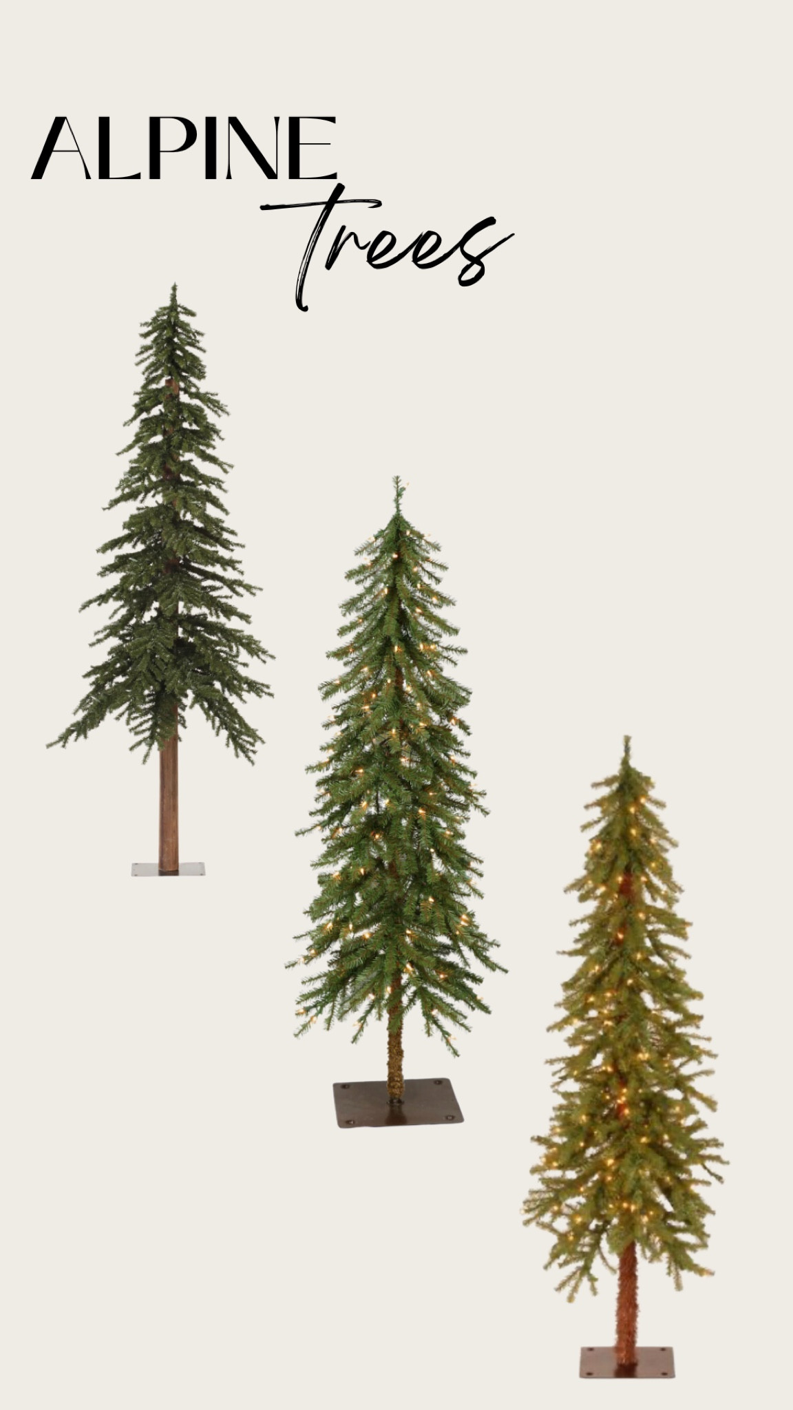 Alpine Christmas trees! 

#LTKHoliday #LTKSeasonal