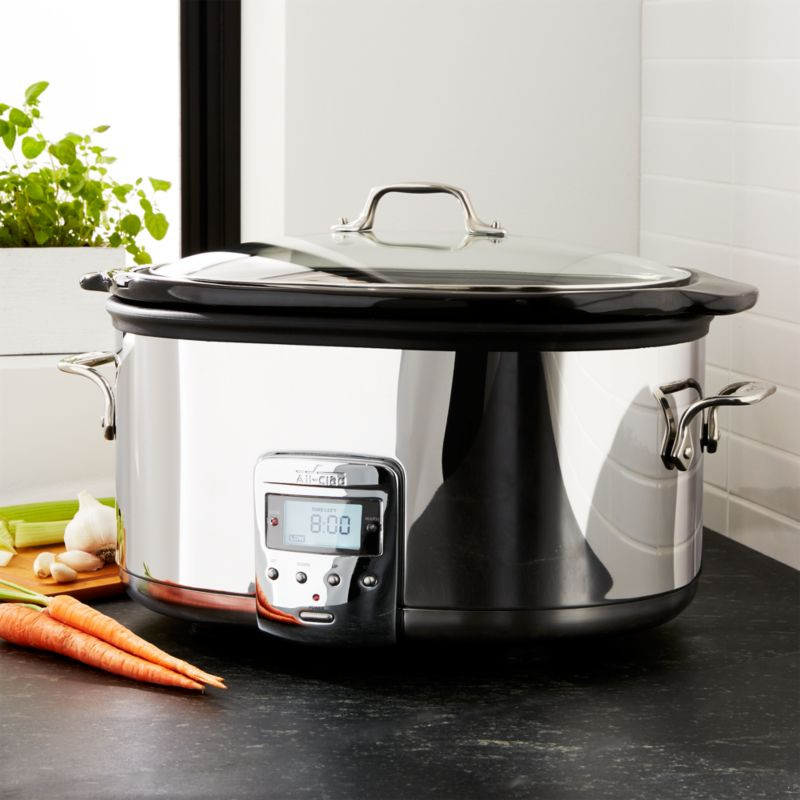 All Clad Slow Cooker: 6.5 qt. Crock Pot + Reviews | Crate and Barrel | Crate & Barrel