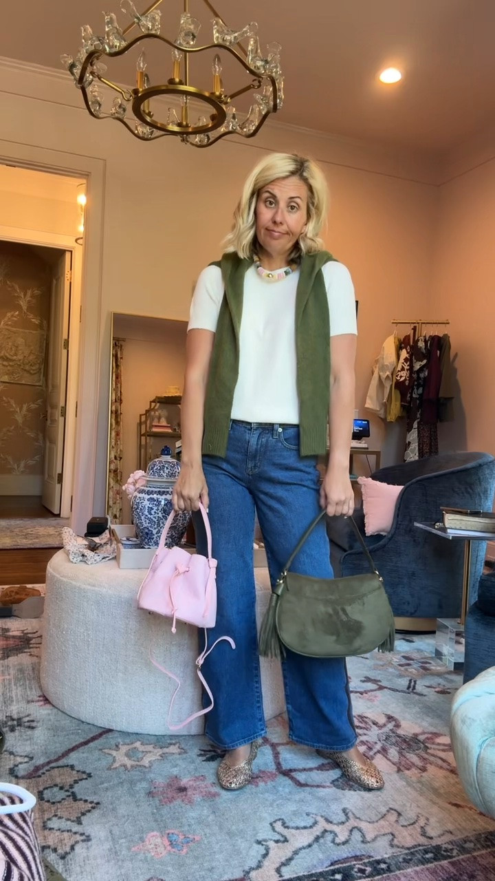 The details on these jeans!! 
Sweaters - xs 
Jeans - 26P
Flats - 7.5 (1/2 size down)

#LTKdayinmylife #LTKSeasonal #LTKOver40