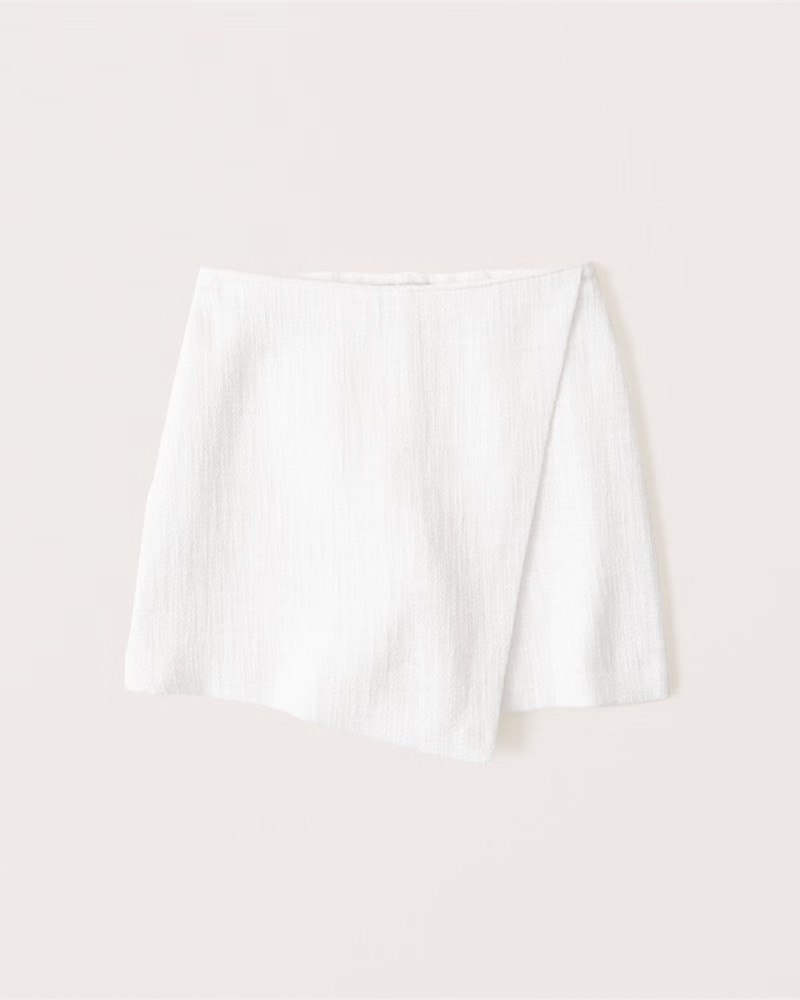 Tweed Wrap Skort | Abercrombie & Fitch (US)