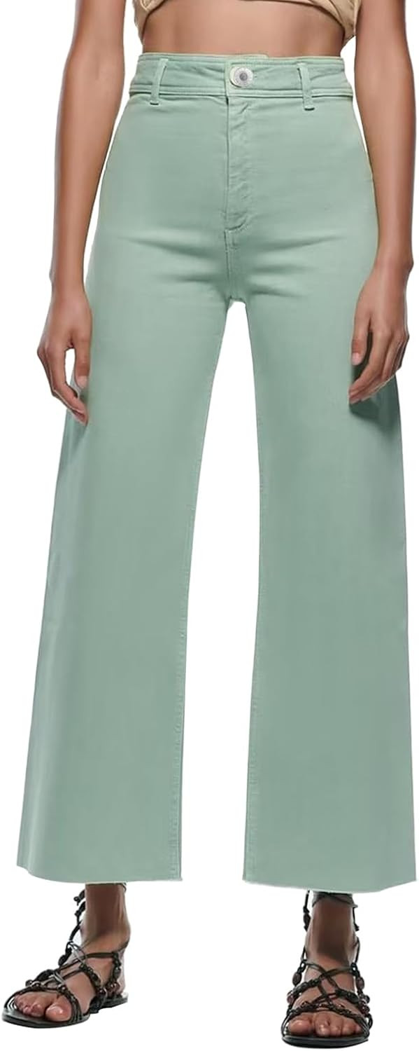 Women's Wide Leg Jeans High Waisted Stretchy Trendy Casual Versatile Work Denim Pants Trousers 2025 | Amazon (US)