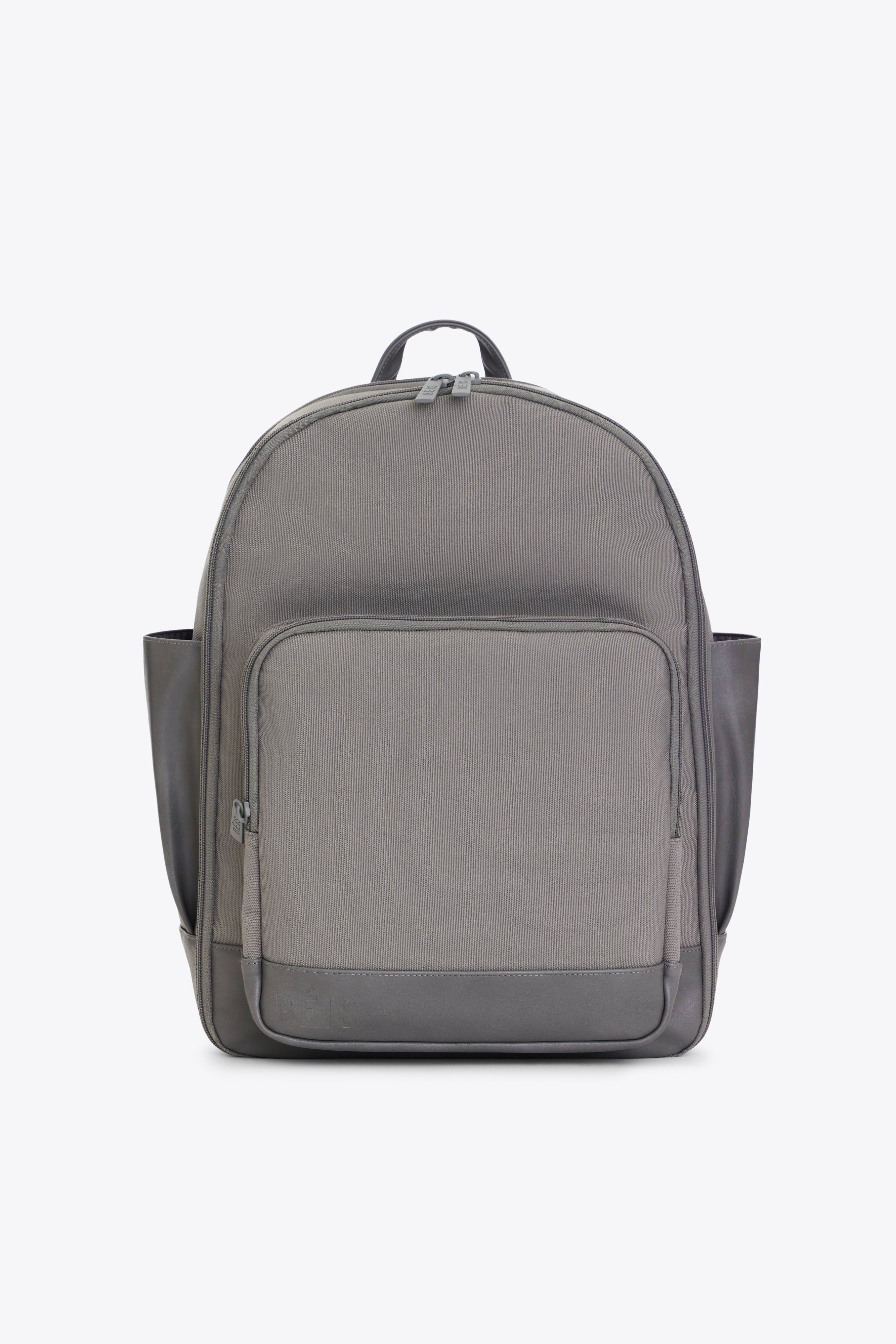 BÉIS 'The Backpack' in Grey - Grey Laptop Backpack for Work & Travel Backpack | BÉIS Travel