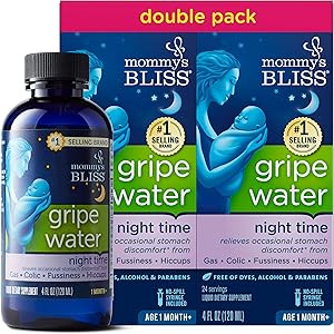Mommy's Bliss Gripe Water Night Time Double Pack, Relieves Stomach Discomfort From Gas, Colic, Fussi | Amazon (US)