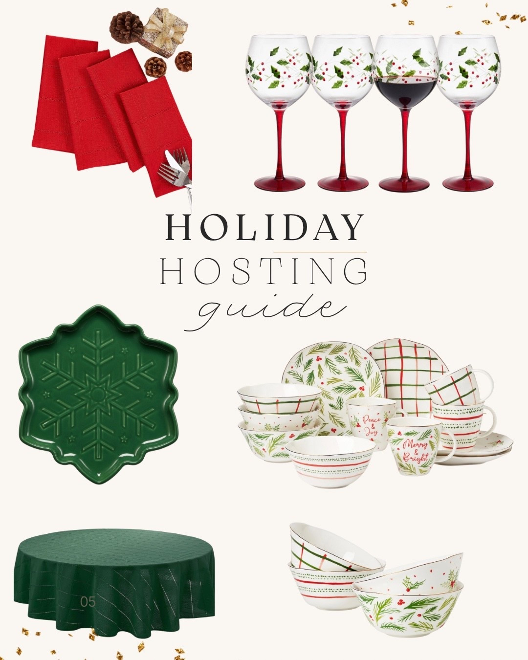 Holiday Hosting Guide 🎄
Everything you need to set a festive table this season — from classic serveware to cozy holiday details that make hosting feel special. Perfect for entertaining or gifting to your favorite host.

#holidayhosting #holidaytable #hostessgifts #christmasdecor #tablescape #holidayentertaining #kitchenfinds #holidayhome #christmasstyle #ltkhome #ltkholida

#LTKSeasonal #LTKGiftGuide #LTKHoliday