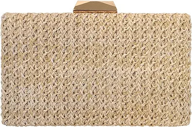 Natural Straw Box Clutch | Amazon (US)