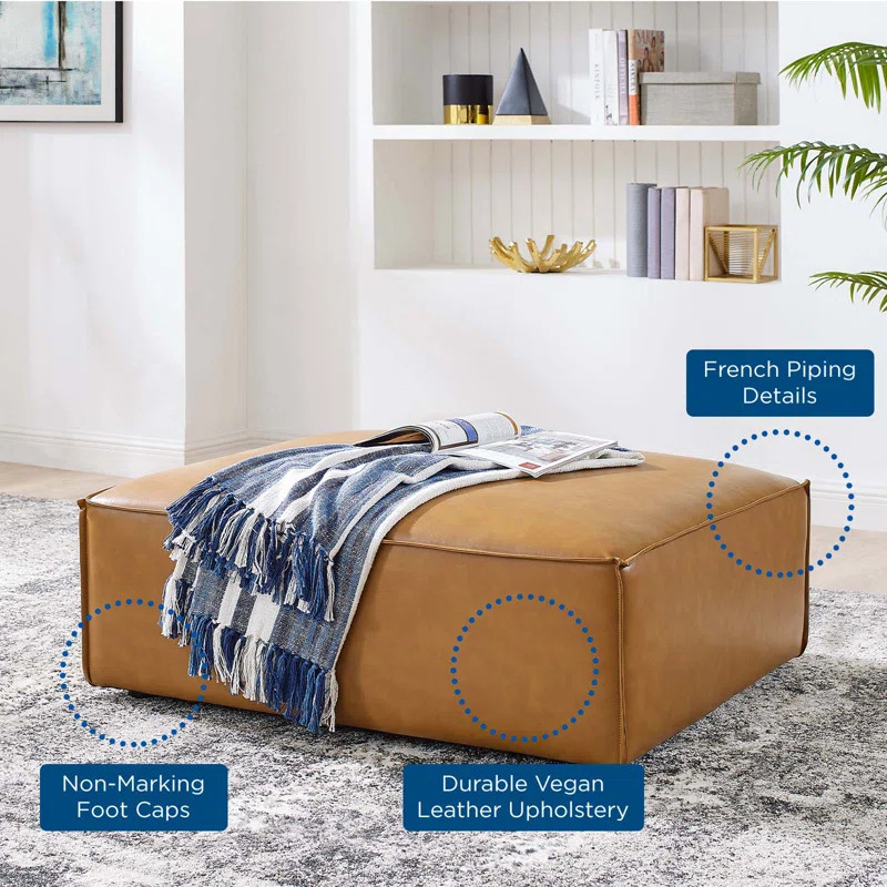 Restore Vegan Leather Ottoman by Modway | Wayfair North America