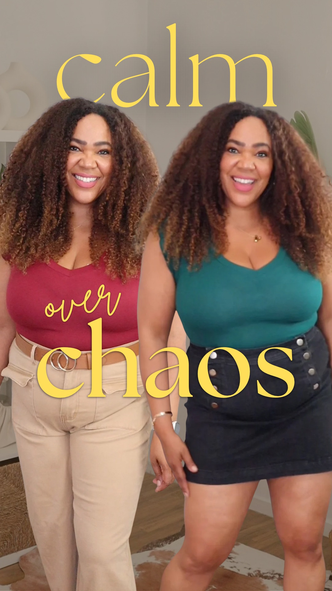 Ladies Over 40: Calm over chaos, depth over drama, these are all ways you figure out how to protect your energy 💁🏾‍♀️✨ Wearing a large in the bodysuit, skirt, and pants.

#LTKootd #LTKOver40 #LTKMidsize