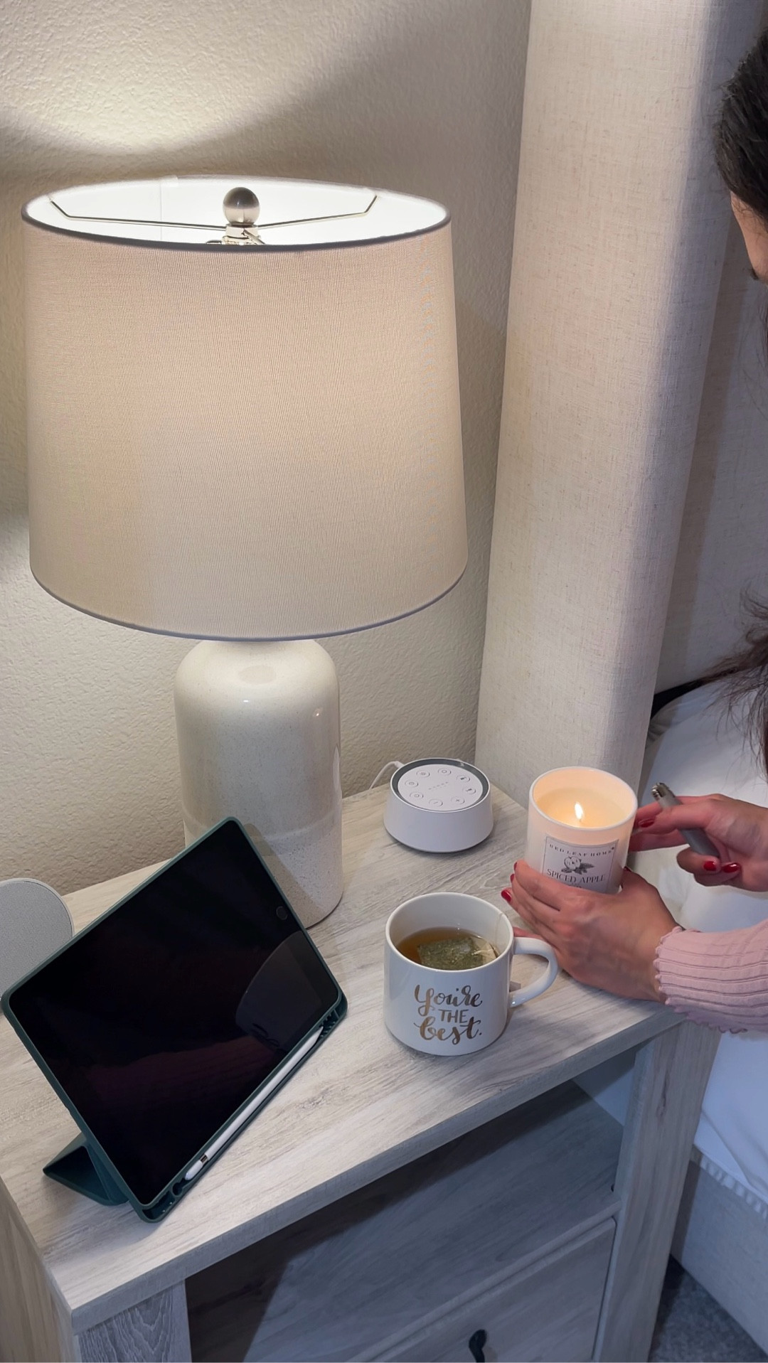 A cozy evening routine is a must, especially after a long day. 🧖🏽‍♀️🕯️🍵

#LTKselfcare